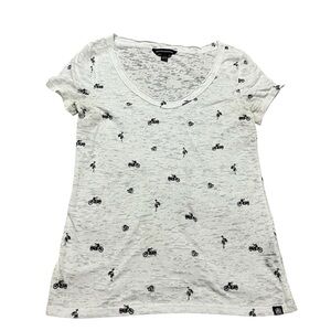 2000s Rock & Republic burnout T-Shirt Size XSmall motorcycles roses pinup Y2K